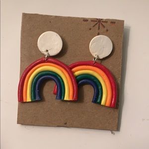 Chunky rainbow earrings